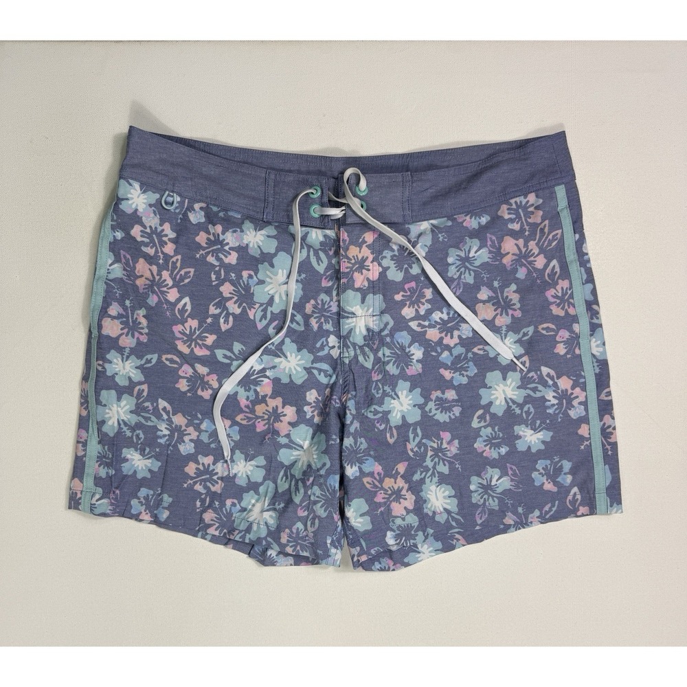 Chubbies 6" Men 33 Pink Blue Floral Swim Trunks Board Shorts Beach Preppy Summer
